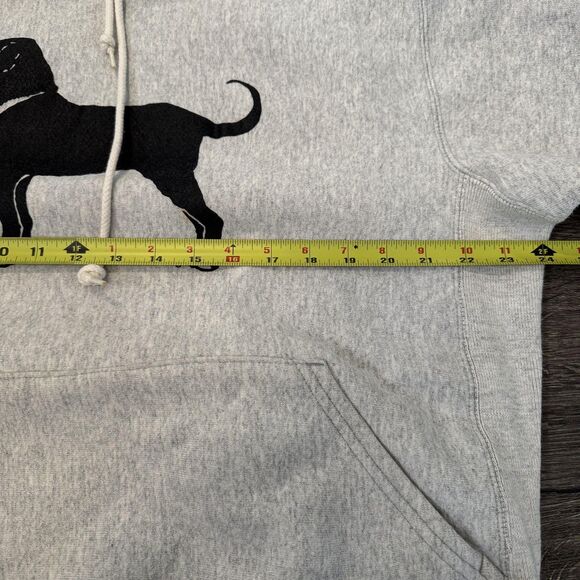 VTG 90s The Black Dog Sweatshirt Sz L Gray Martha's Vineyard USA Made Dog Logo - Picture 4 of 11